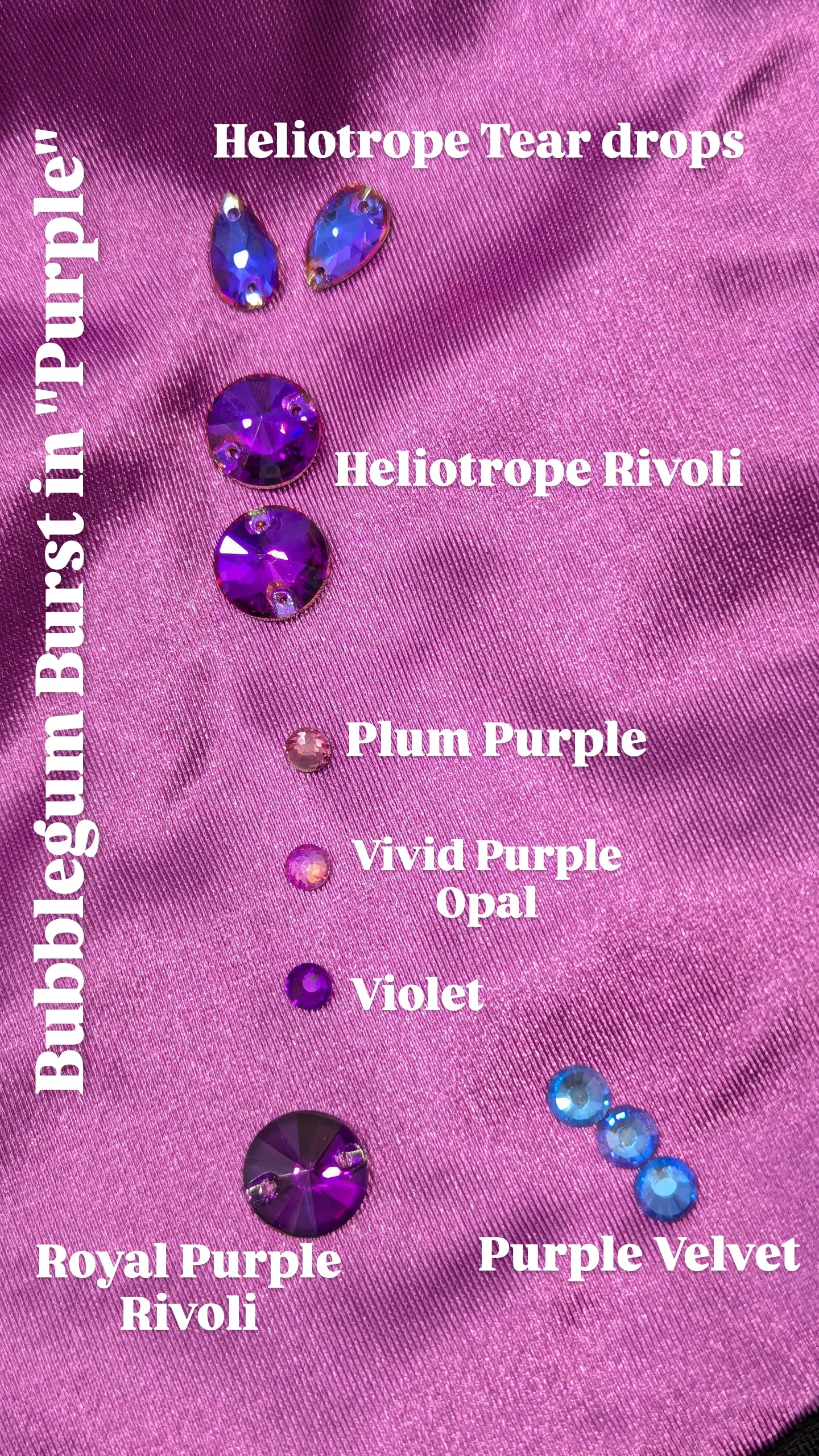Bubblegum Burst Set - Black & Purple Satin