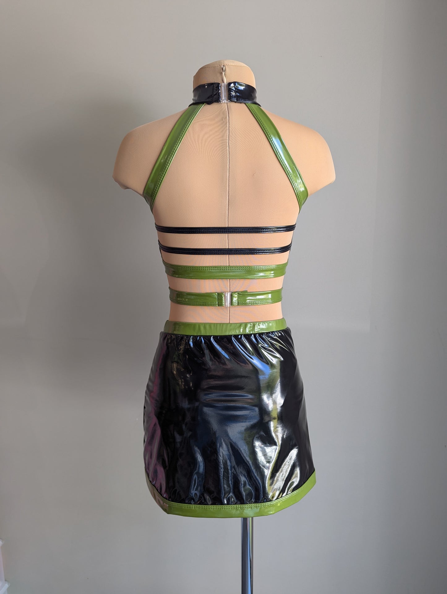 High Gloss Set - Black & Army Green PVC