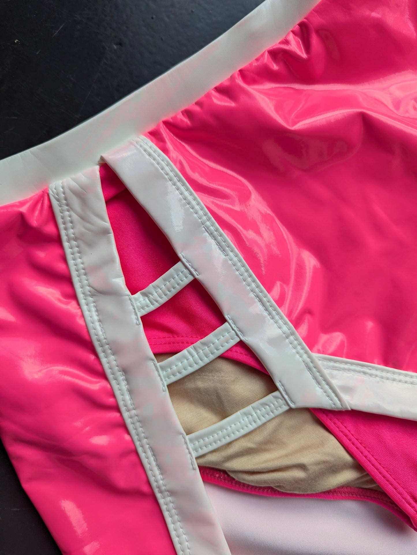 High Gloss Set - Pink & White PVC