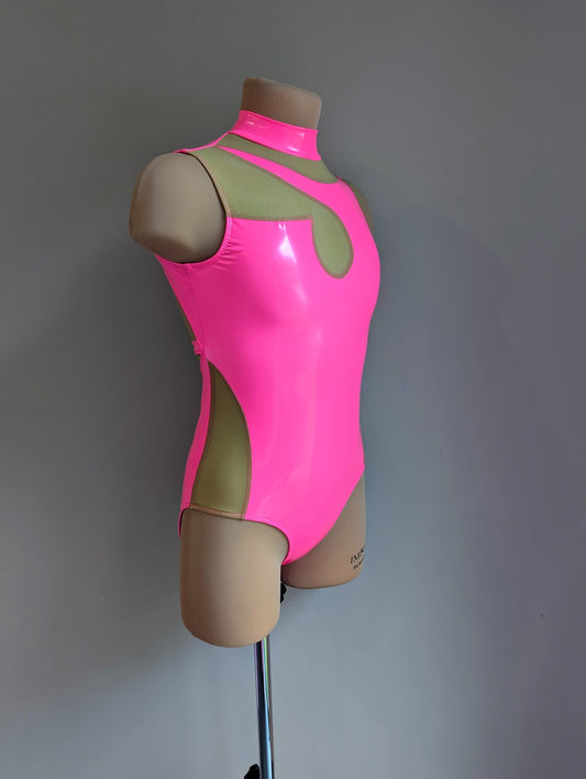 Dangerous Leotard - Pink PVC Discontinued