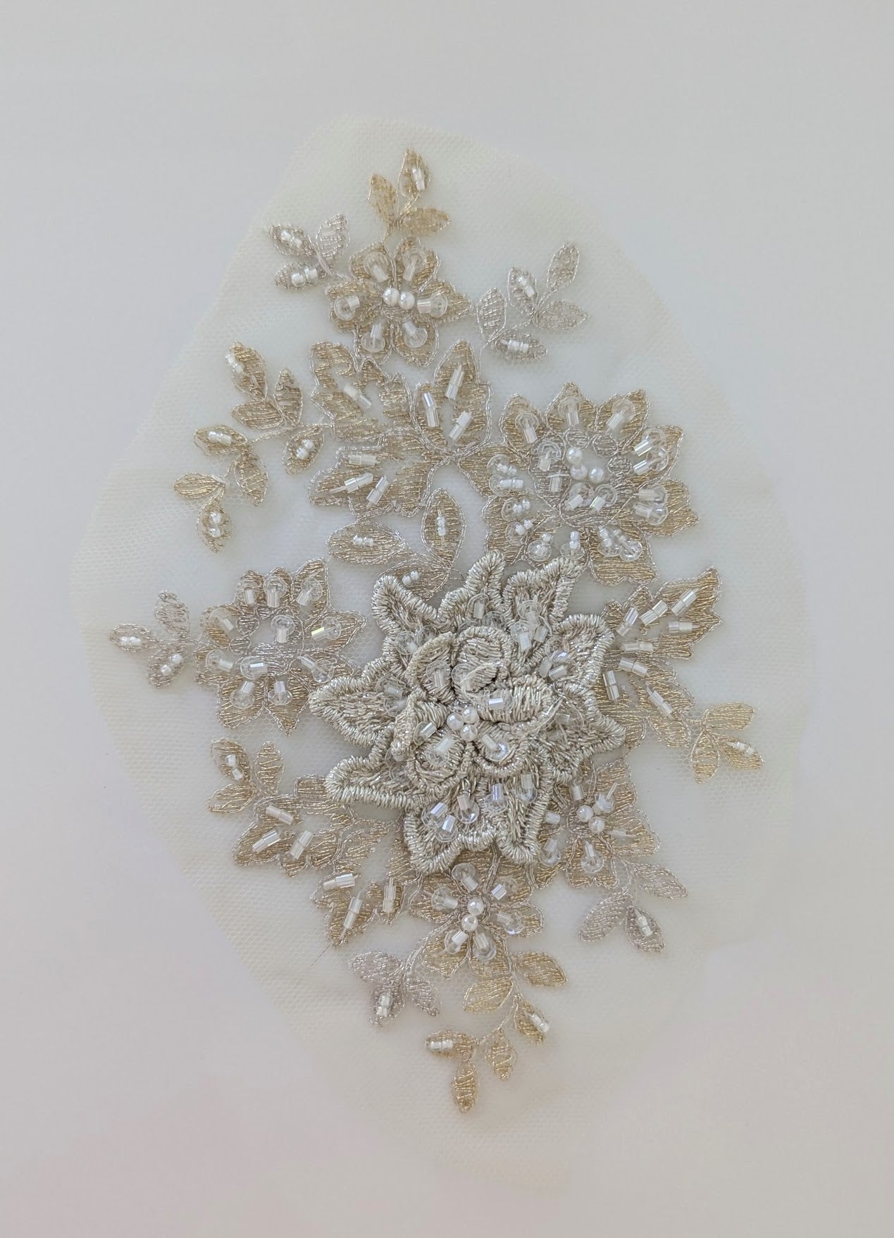 Cressida Beaded Lace Appliqué