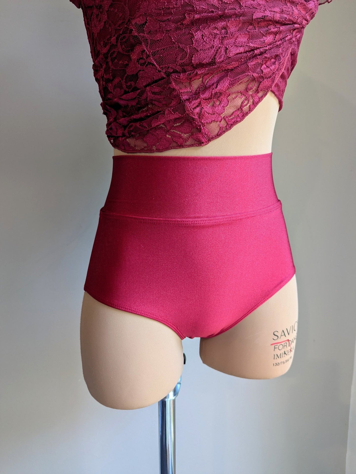 Silhouette 2.0 Slip Dress - Burgundy Lace Briefs Included