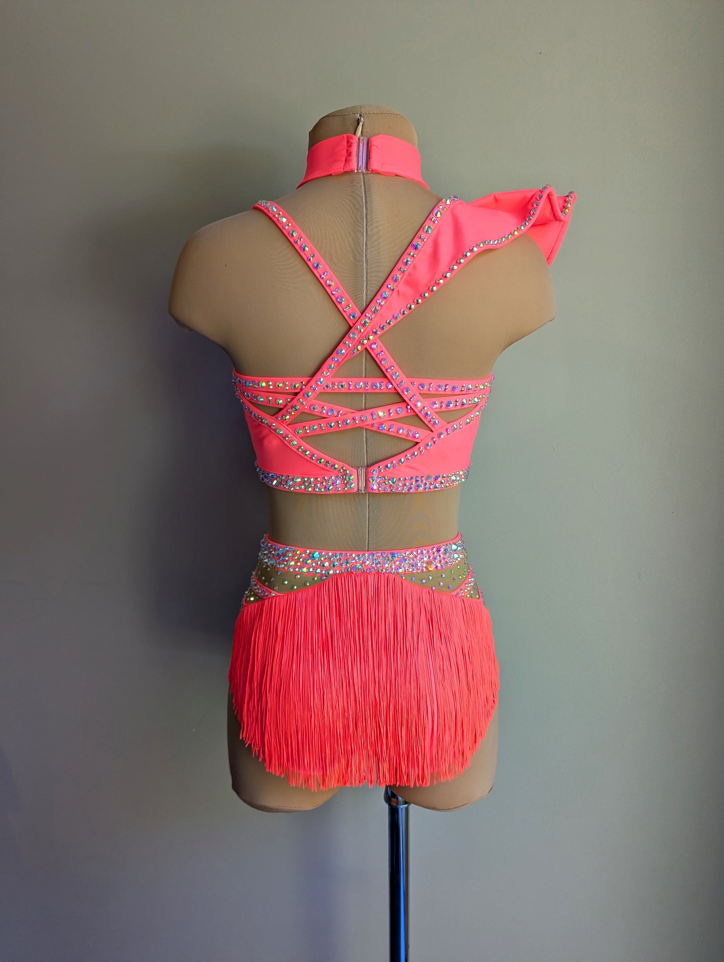 Curtain Call Set Neon Coral - Barely There Dazzling by DMDC