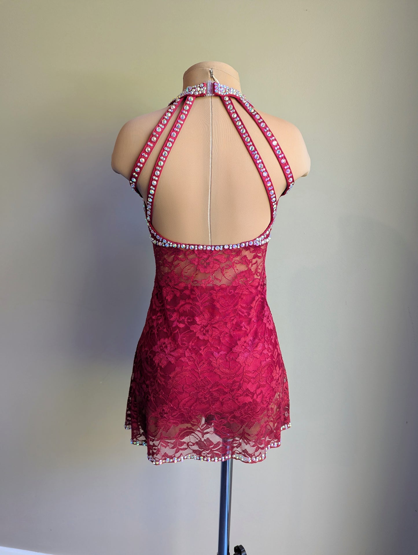 Burgundy Silhouette 2.0 Slip Dress - Barely There Dazzling