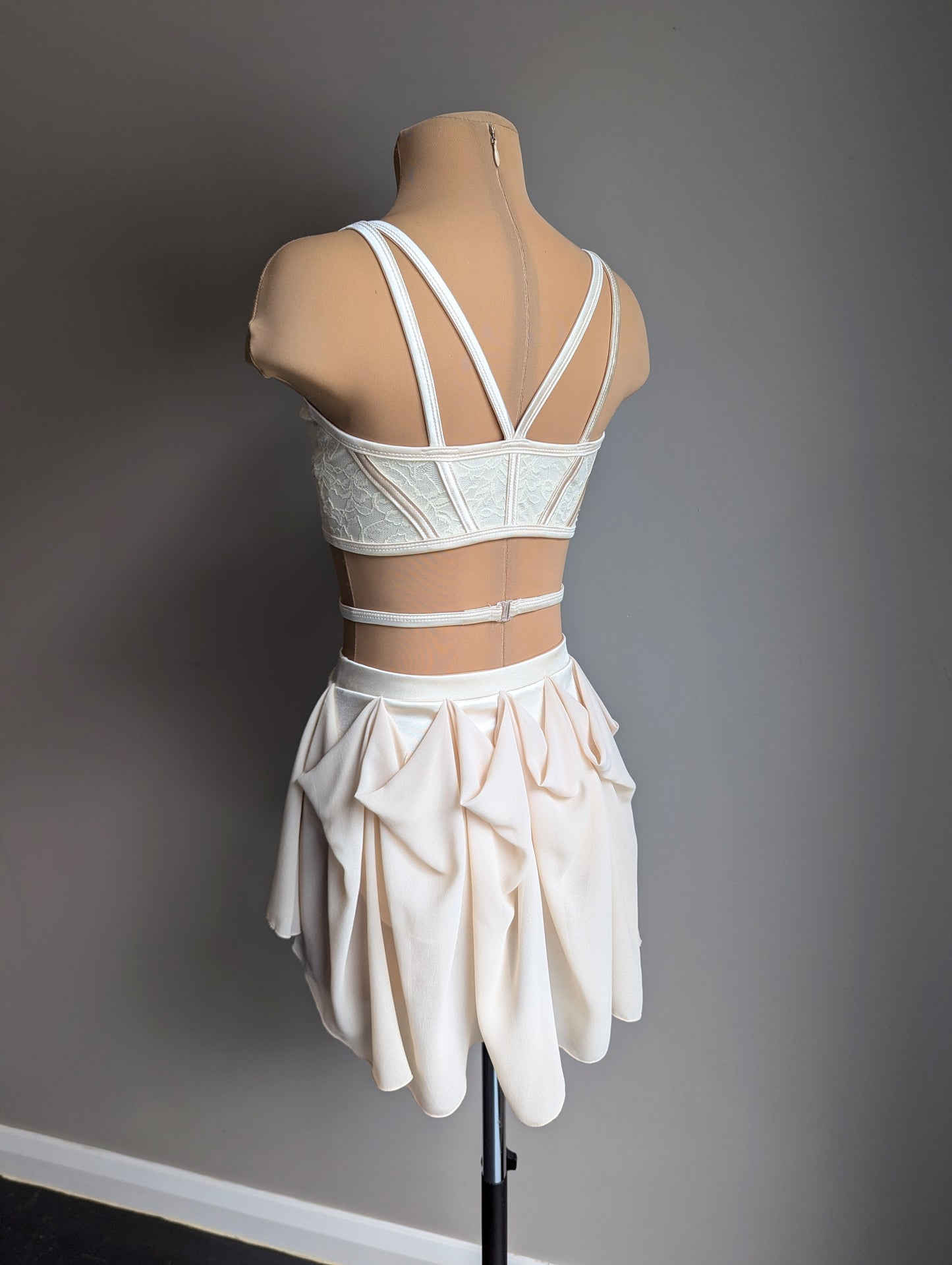 Cherish Set- Ivory Satin & Lace