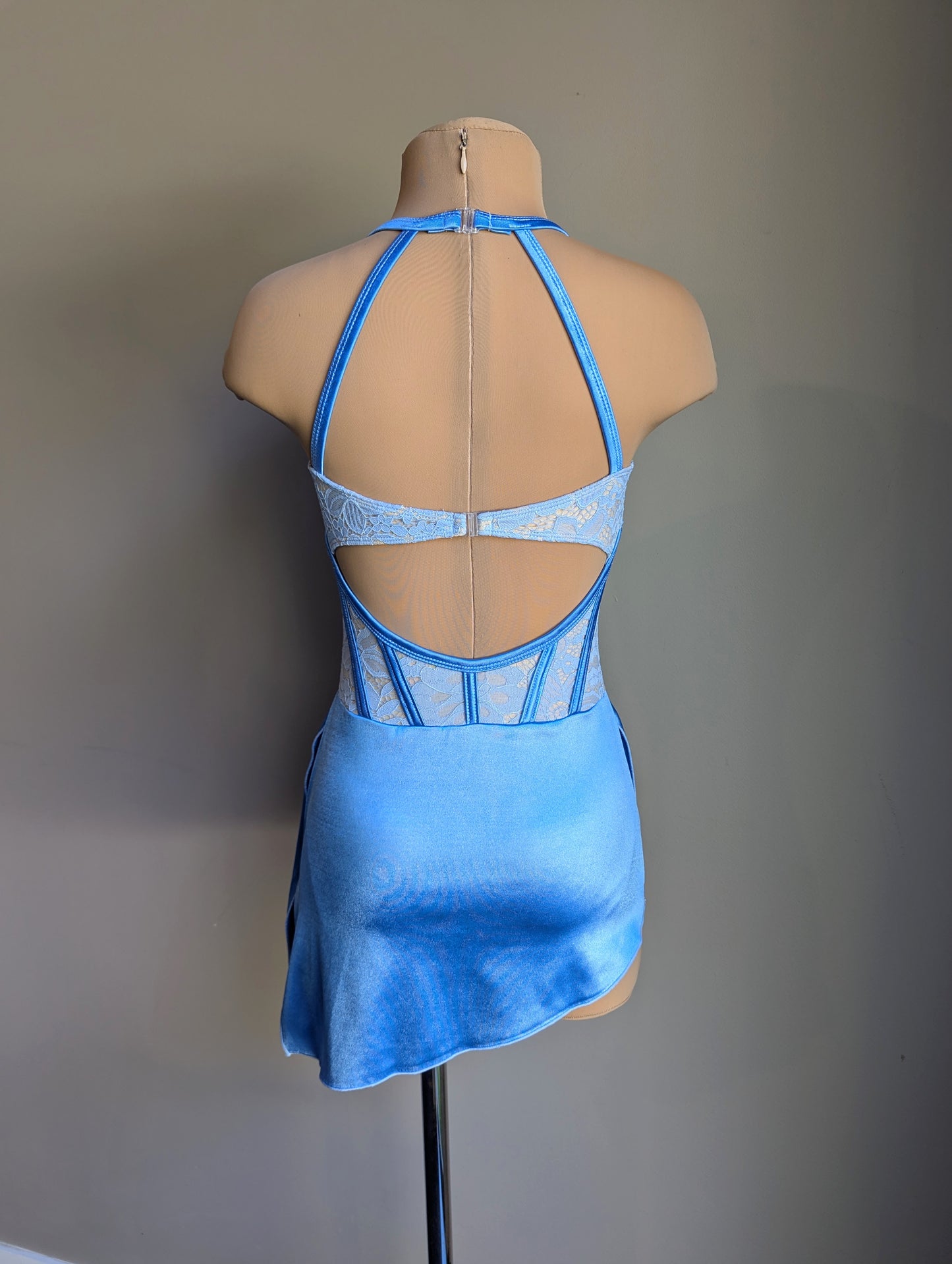 Angelina 2.0 Base - Cornflower Blue Satin & Lace