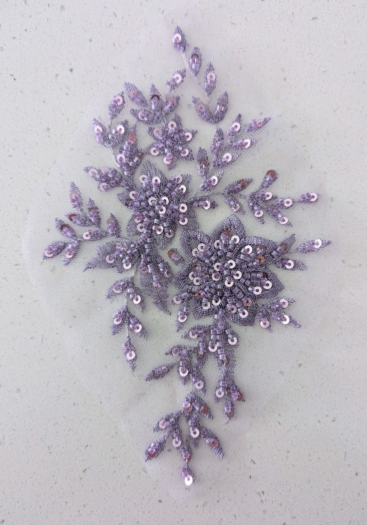 Shimmer Beaded Lace Appliqué 5 Colours