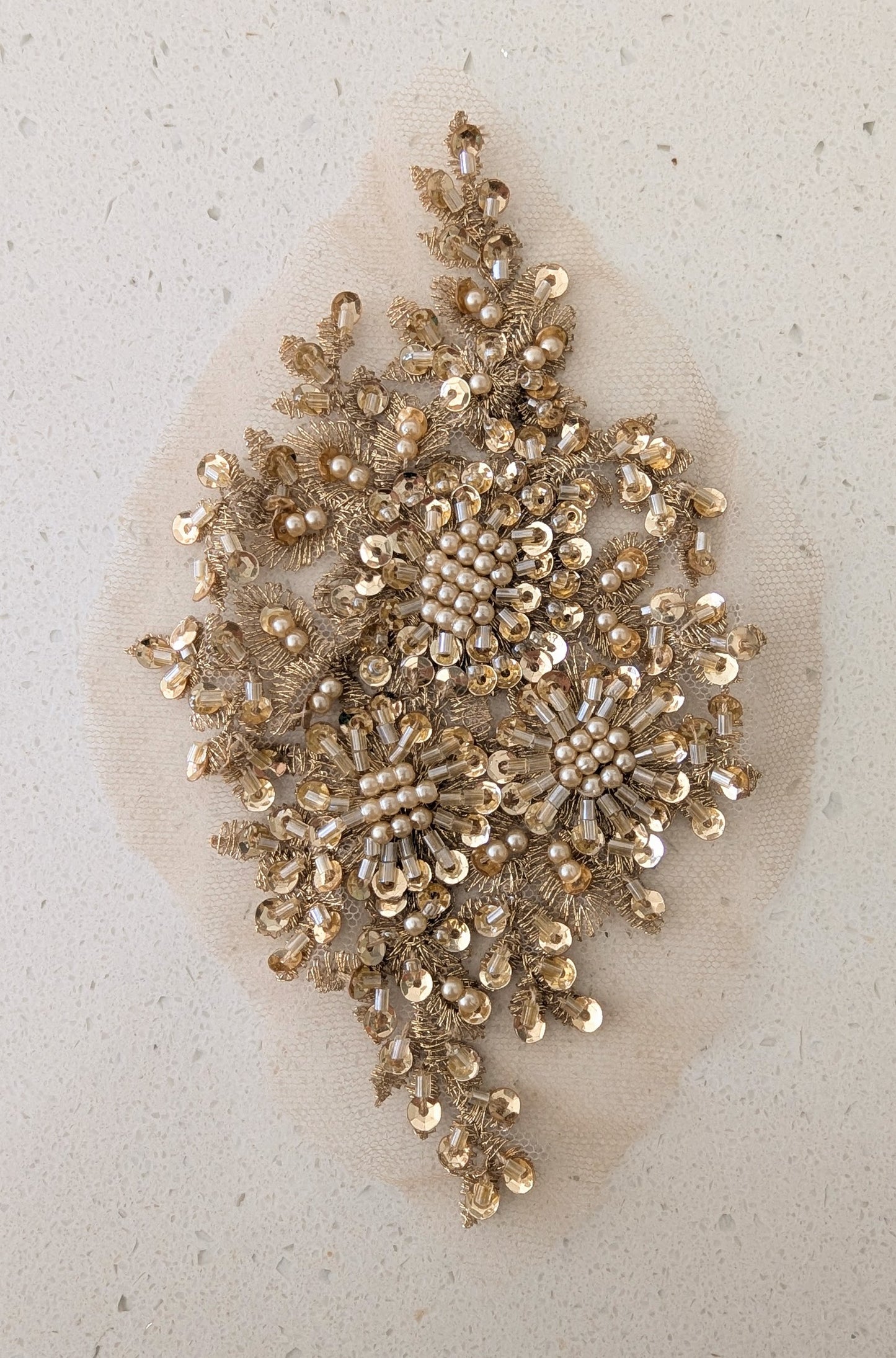 Charlotte Beaded Lace Appliqué (3 Colours)