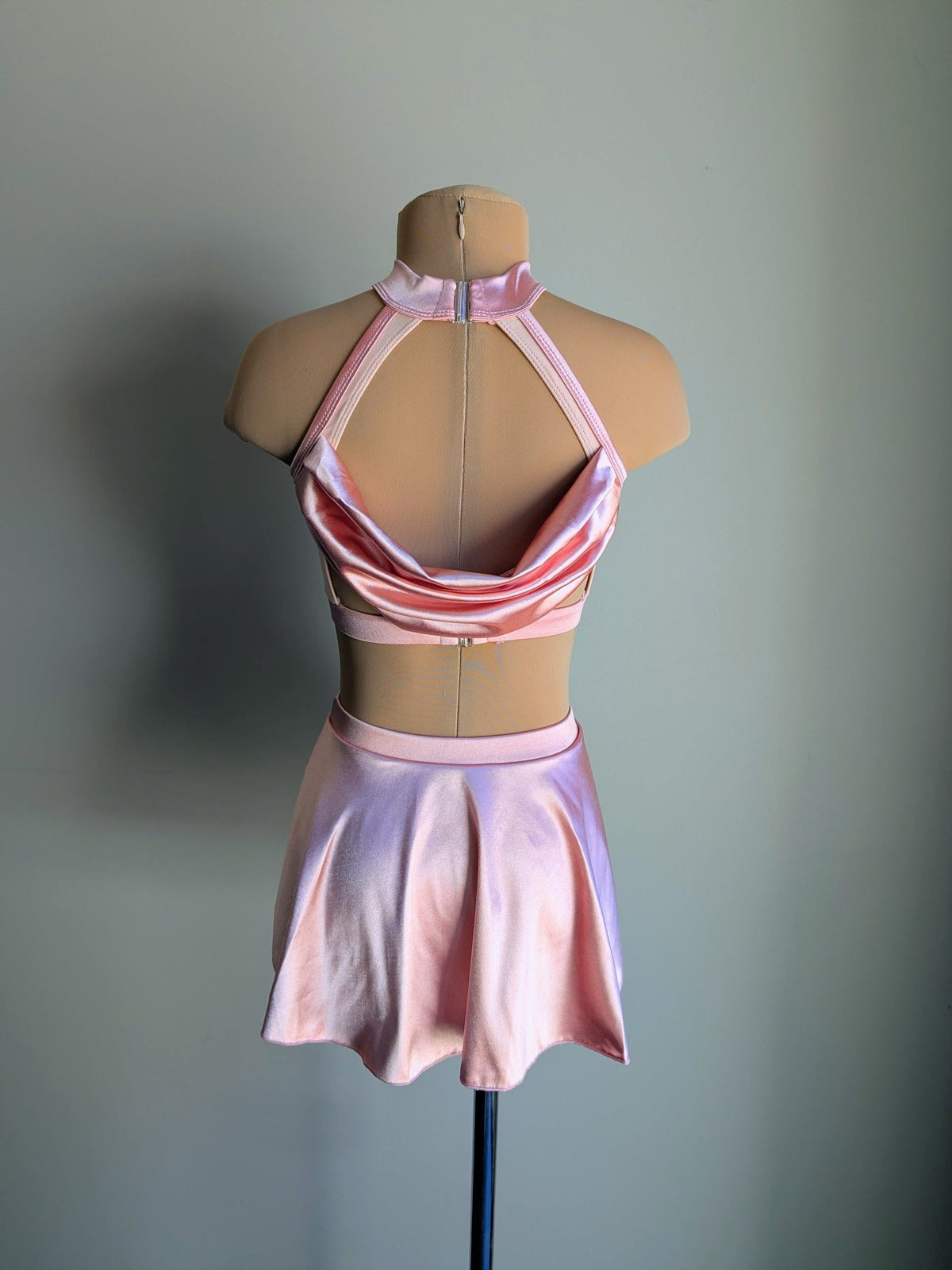 Coral Satin Sunset Set - With Lace Appliqué added by DMDC