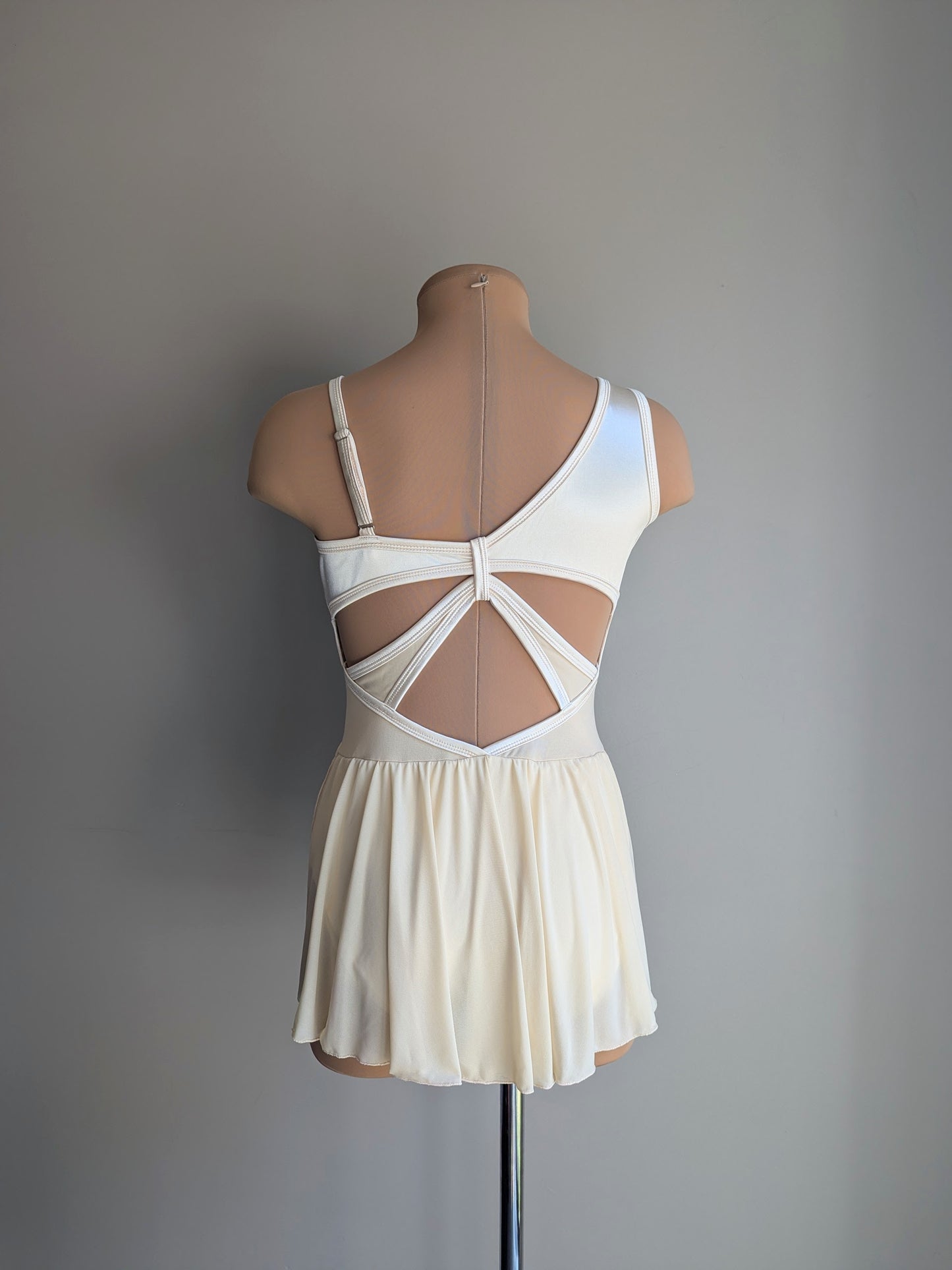 Flutter - Limited Edition Base - Ivory Satin with Champagne Lace