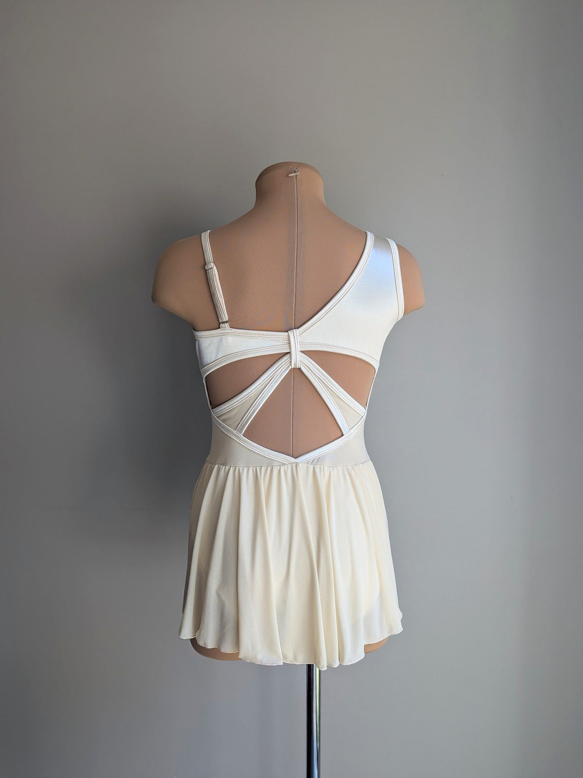 Flutter - Limited Edition Base - Ivory Satin with Champagne Lace