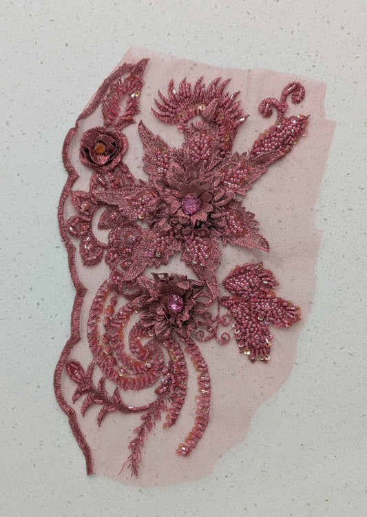 Serena Beaded Lace Appliqué 3 Colours