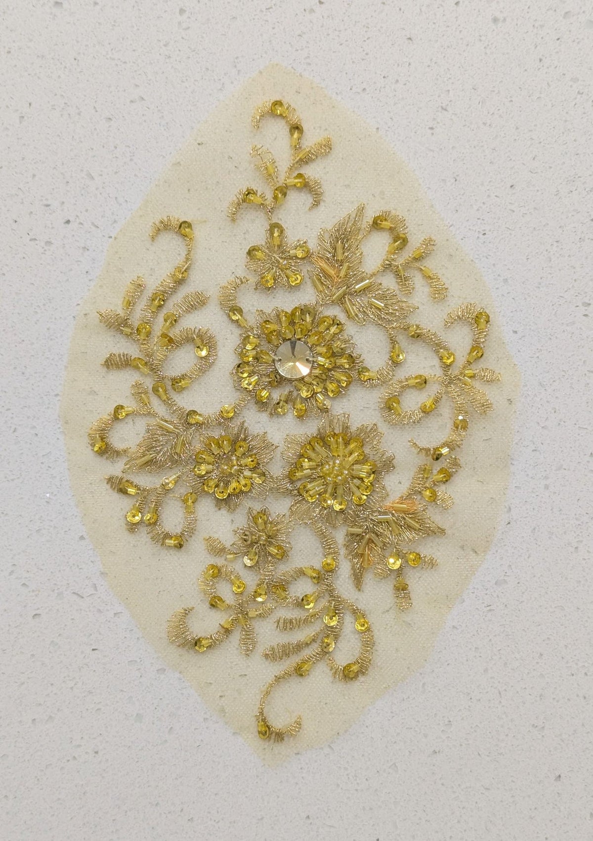 Sylvie Beaded Lace Appliqué 1 Colour