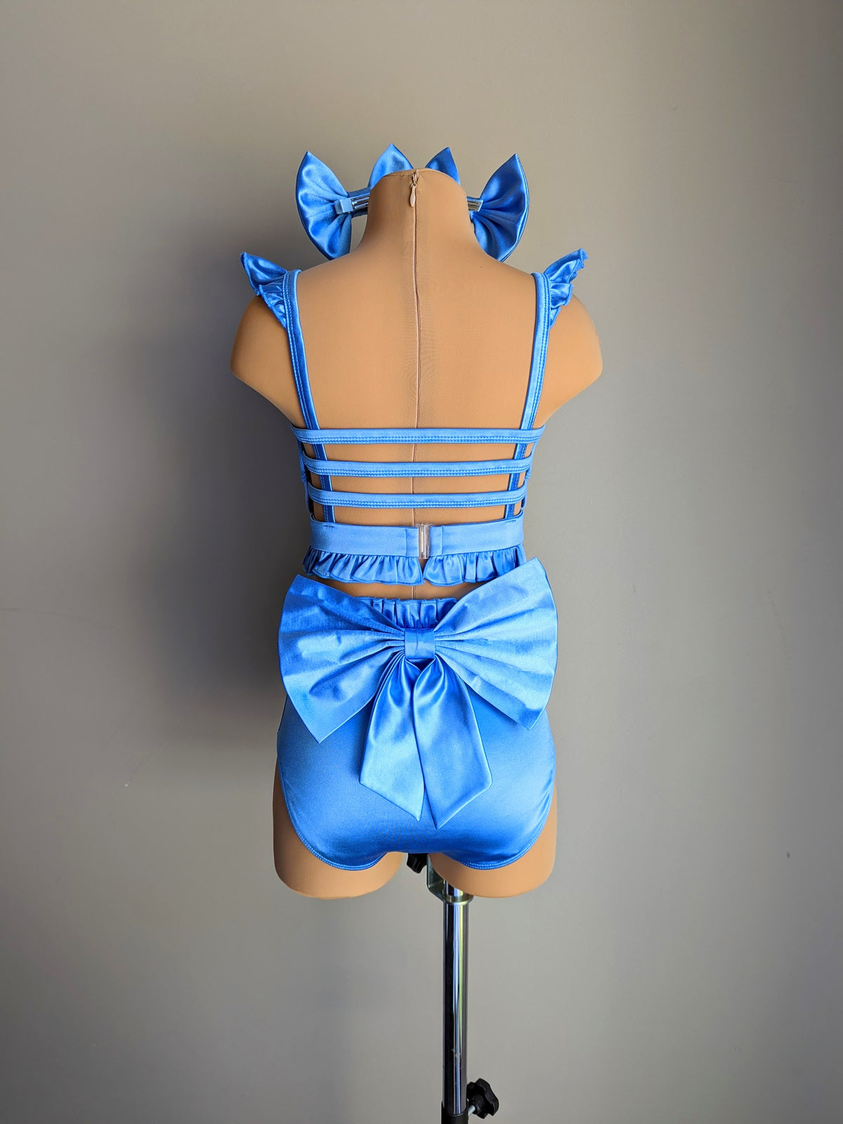 Pinky Promise - Cornflower Blue Satin