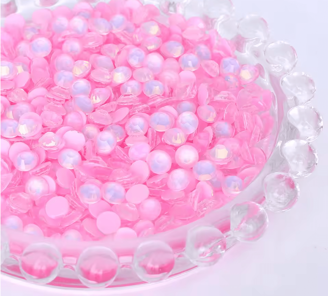 Pink Opal Glass Rhinestone Rhinestones & Flatbacks