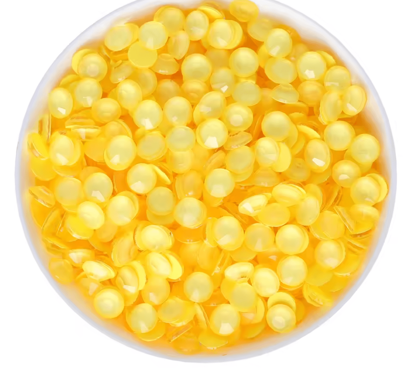 Neon Yellow Rose Glass Rhinestones Rhinestones & Flatbacks