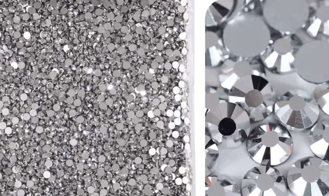 Light Silver Glass Rhinestones Rhinestones & Flatbacks