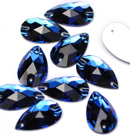 Sapphire Glass Tear Drops