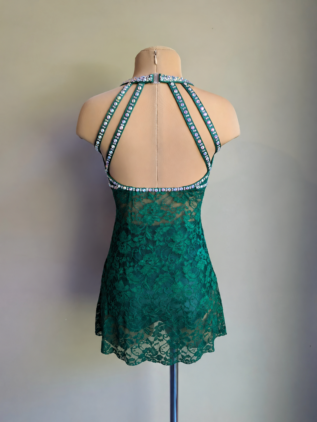 Emerald Silhouette 2.0 Slip Dress - Barely There Dazzling by DMDC