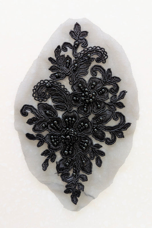 Ava Beaded Lace Appliqué - 7 Colours