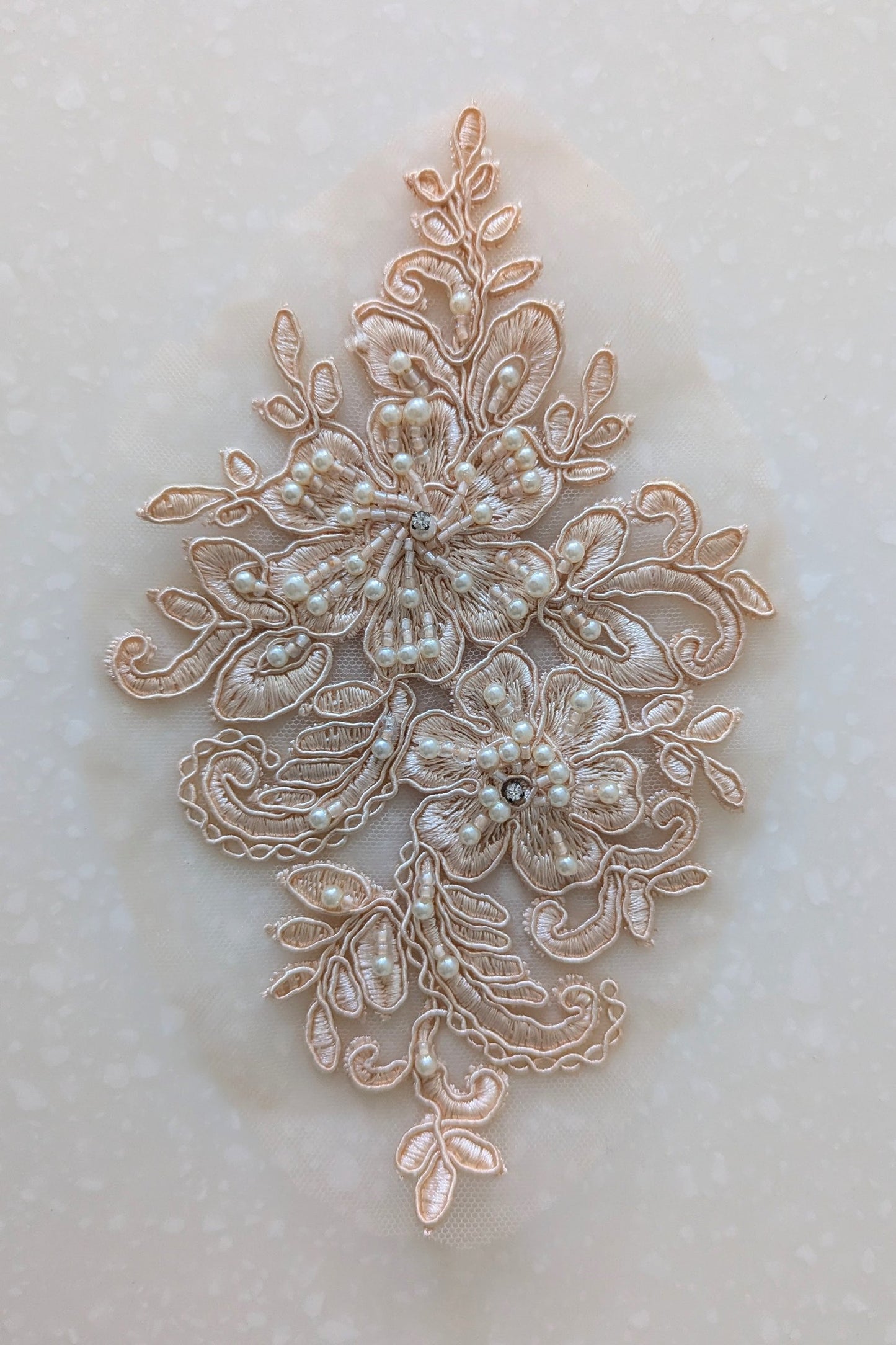 Ava Beaded Lace Appliqué - 7 Colours