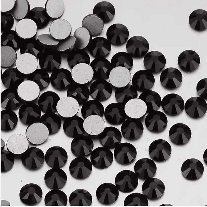 Black Glass Rhinestones Rhinestones & Flatbacks