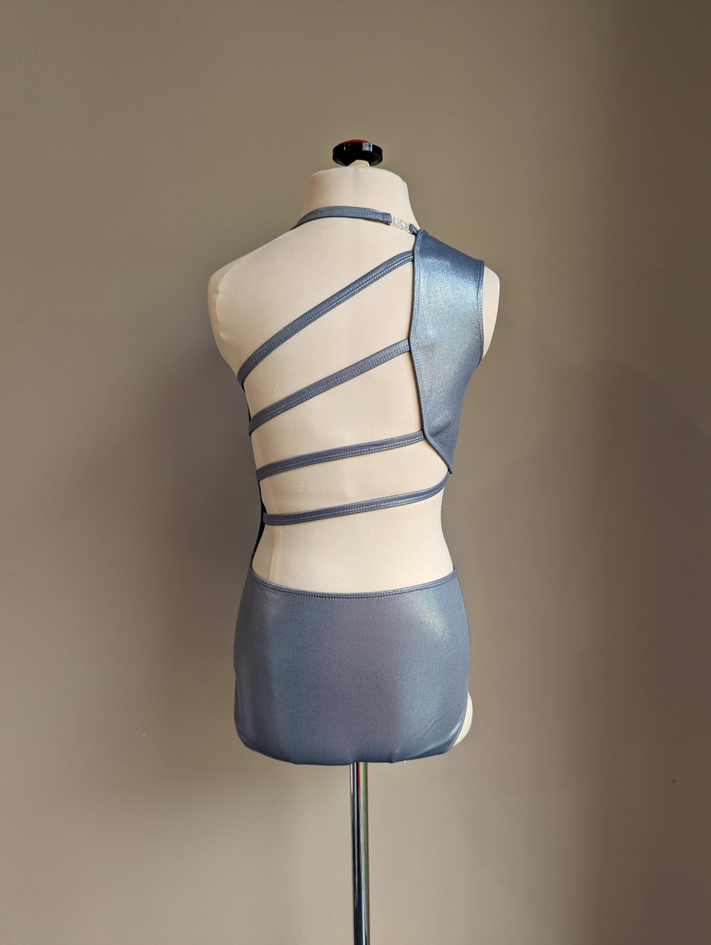 Chloe Leotard - Gunmetal Hologram