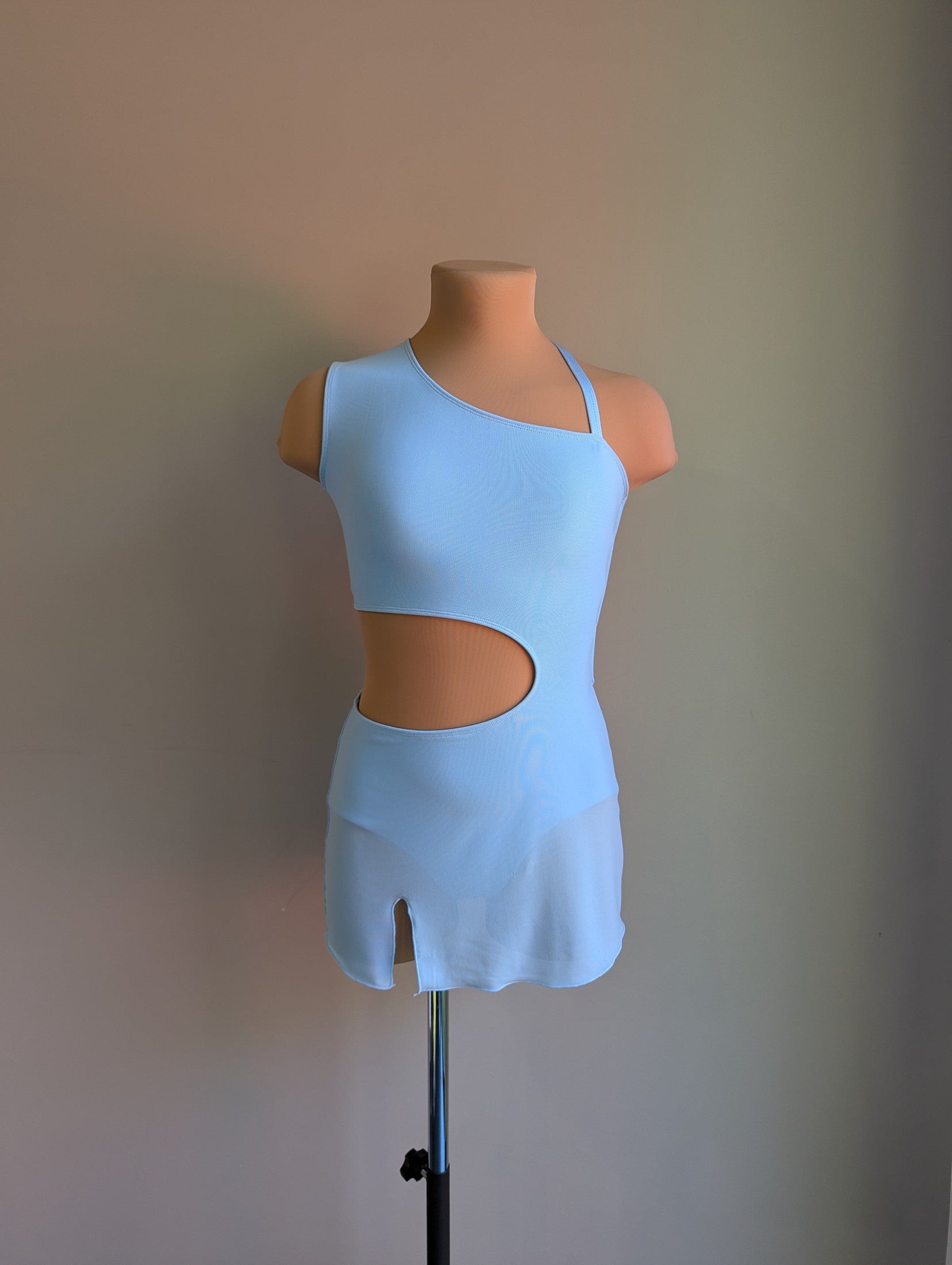 Chloe Slip Dress - Baby Blue Mesh (Discontinued) Dazzle Me Dancewear Chloe Slip Dress - Baby Blue Mesh (Discontinued) Dazzle Me Dancewear