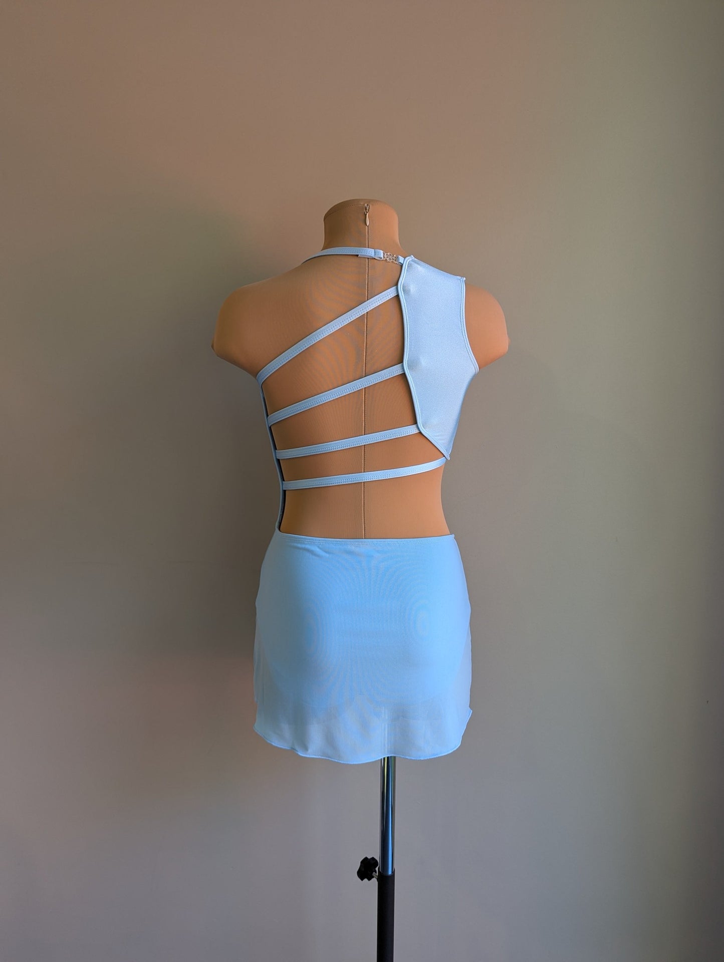 Chloe Slip Dress - Baby Blue Mesh