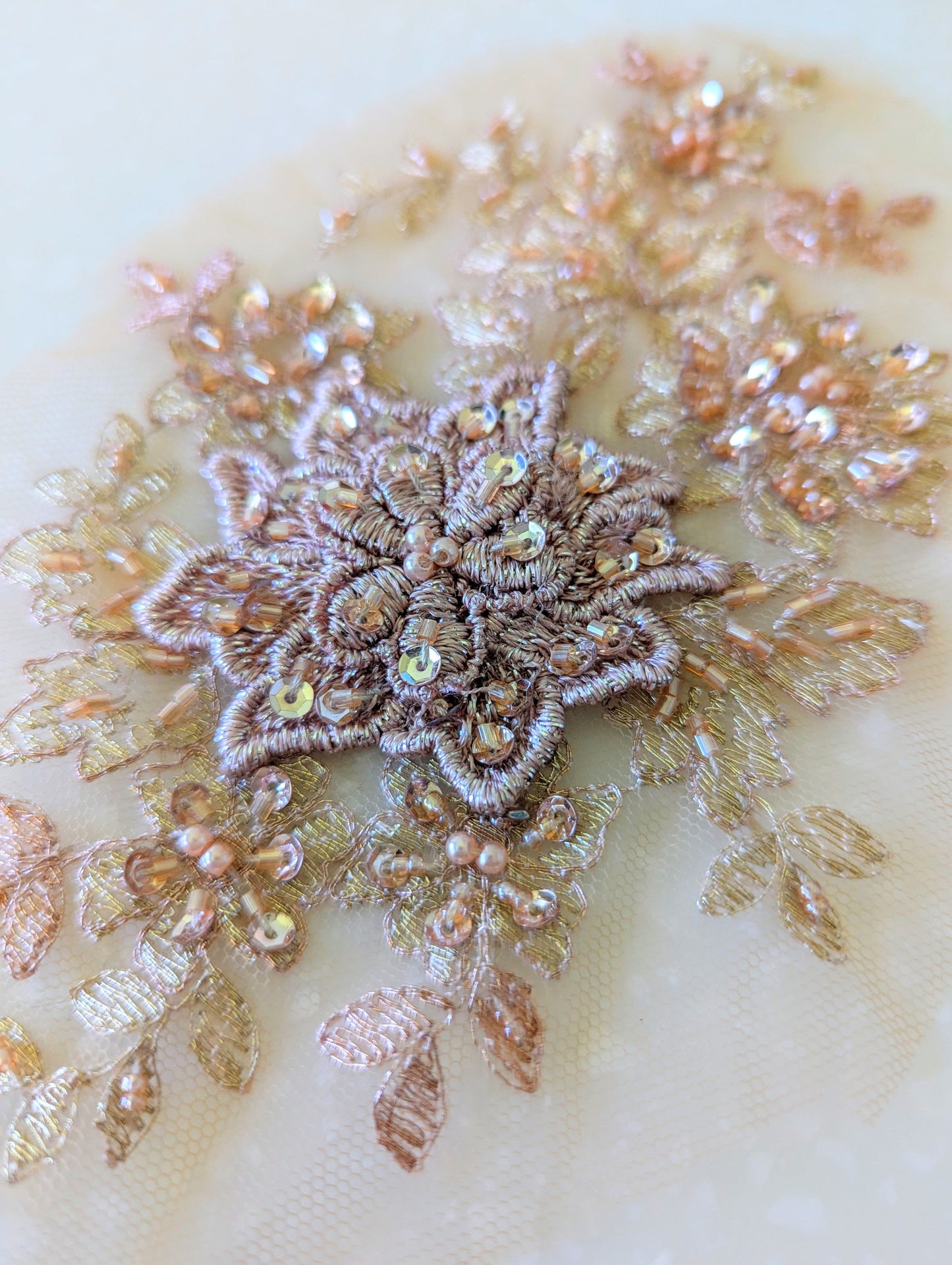 Cressida Beaded Lace Appliqué