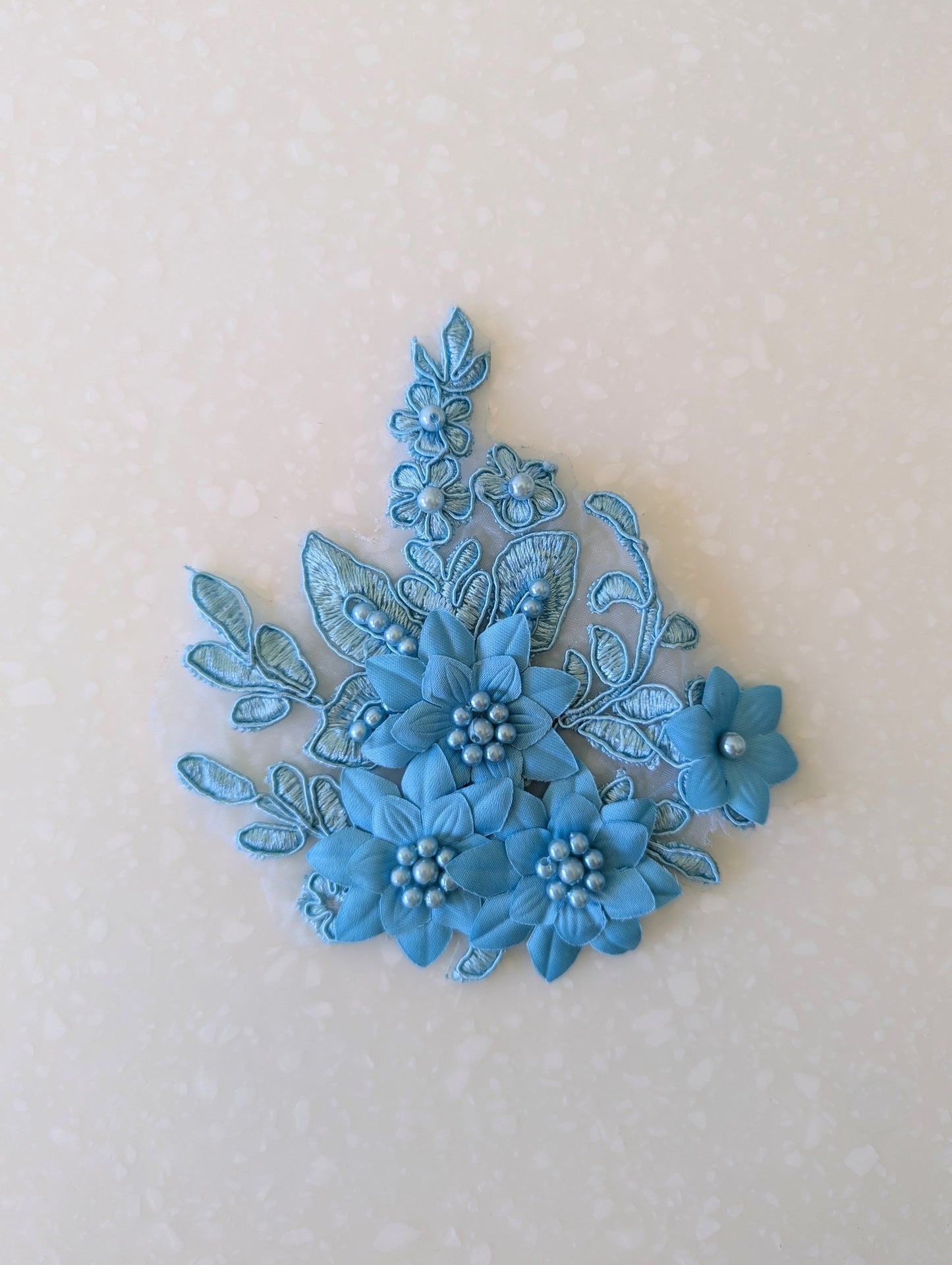 Gina Beaded Lace Appliqué