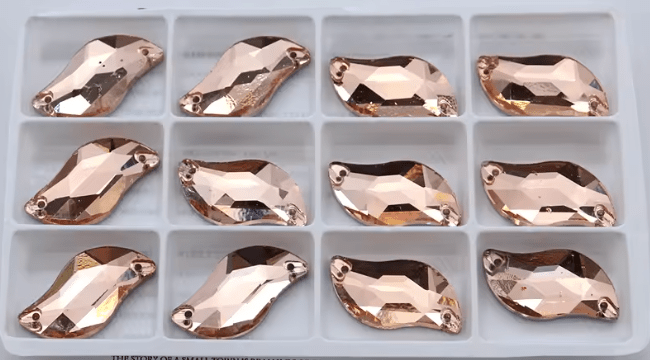 Glass Champagne S Shape Rhinestones Rhinestones & Flatbacks