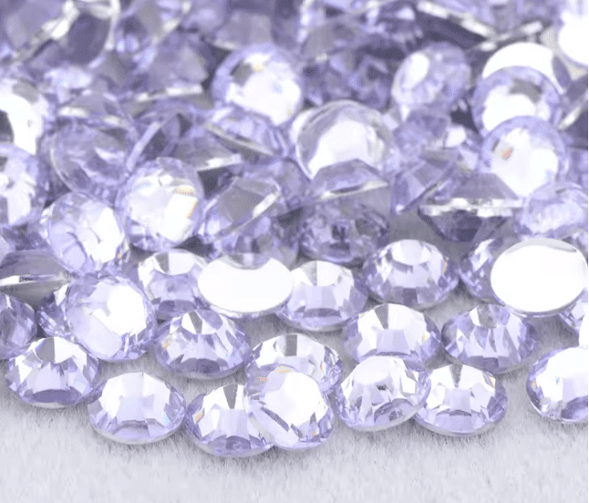 Lavender Resin Rhinestones & Flatbacks