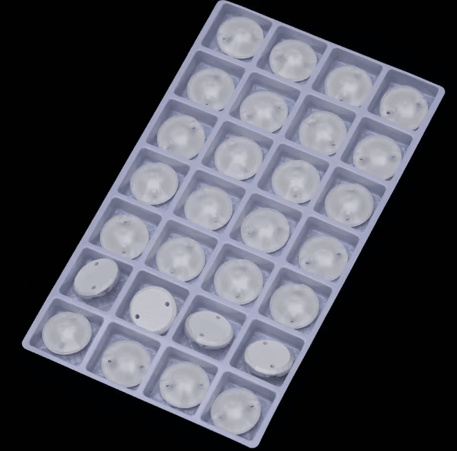 Neon White Rivoli - Glass Rhinestones & Flatbacks