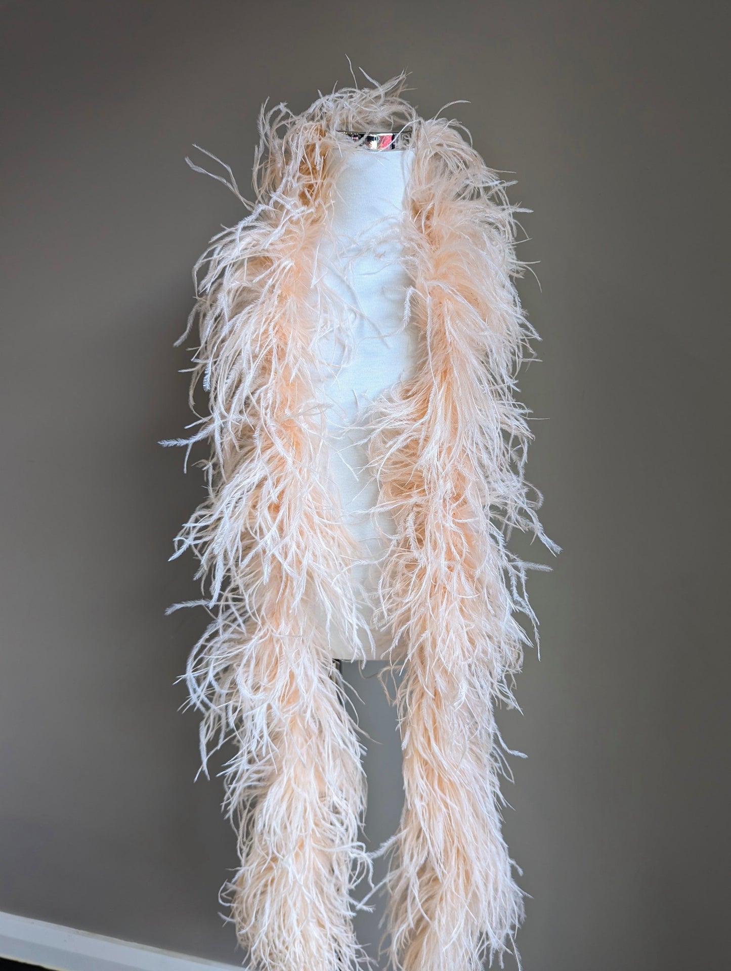 Ostrich Feather Boa 6ply - Champagne Feathers