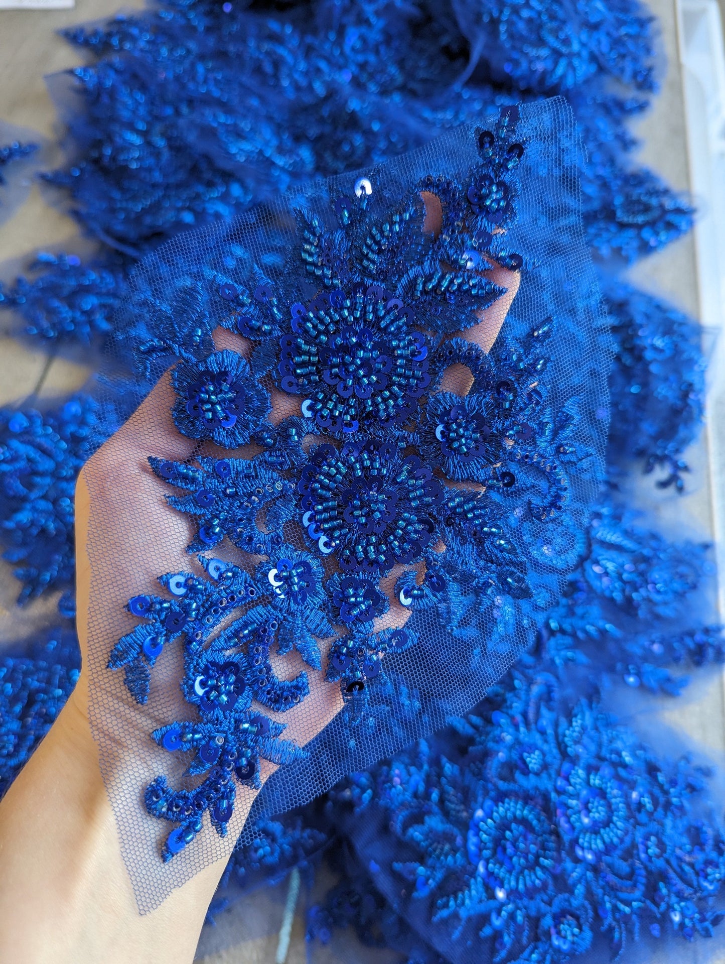 Piper Beaded Lace Appliqué