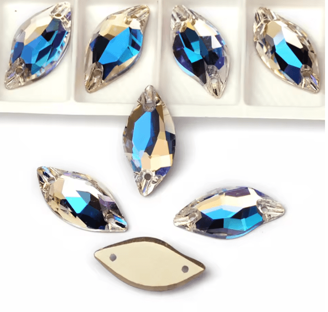Premium Ultra Glass Moonlight Leaf Rhinestones & Flatbacks