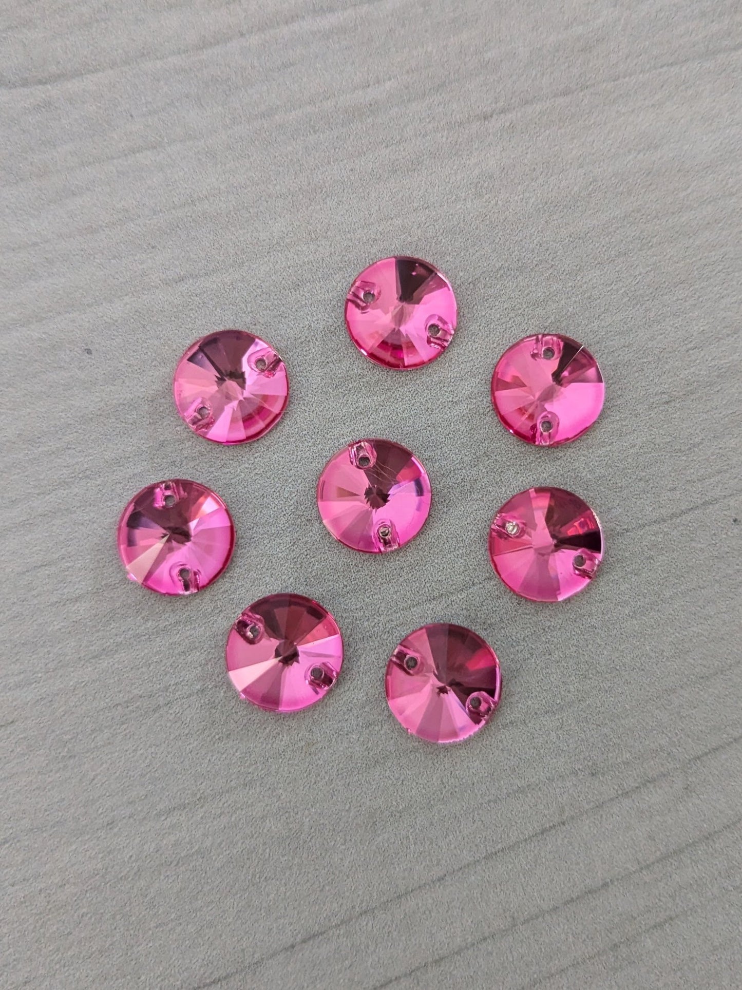 Premium Ultra Glass Rose Rivoli Rhinestones & Flatbacks