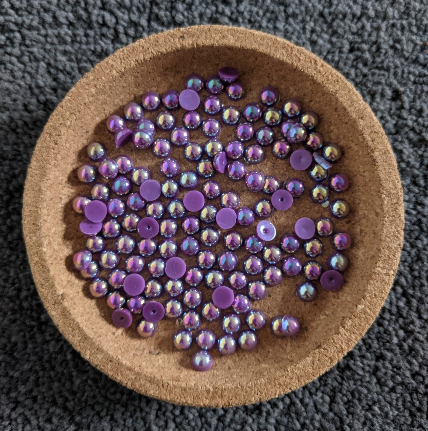 AB Amethyst Flatback Pearls Rhinestones & Flatbacks