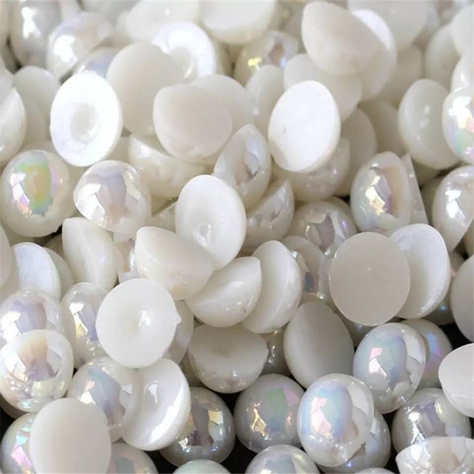 AB Ivory Flatback Pearls Rhinestones & Flatbacks