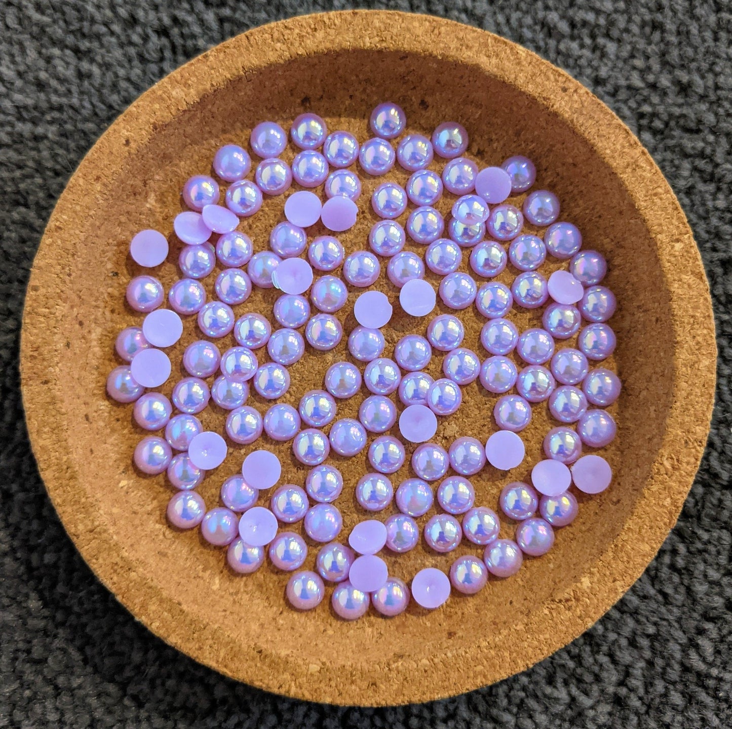 AB Light Amethyst Flatback Pearls Rhinestones & Flatbacks