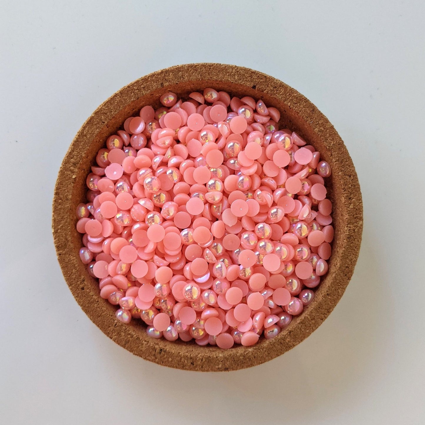 AB Salmon Flatback Pearls Rhinestones & Flatbacks