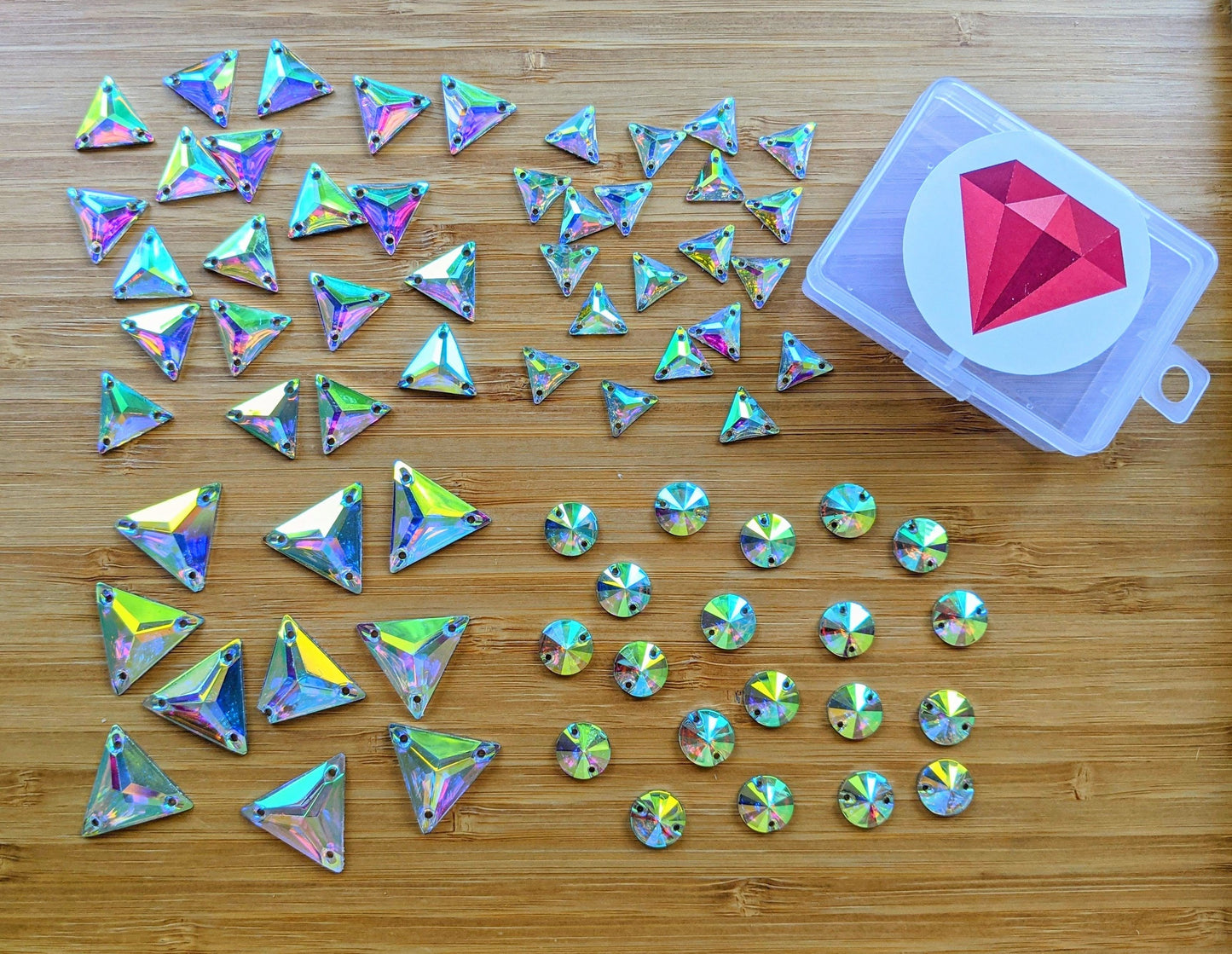 AB Triangle Resin Mini Dazzle Pack Rhinestones & Flatbacks