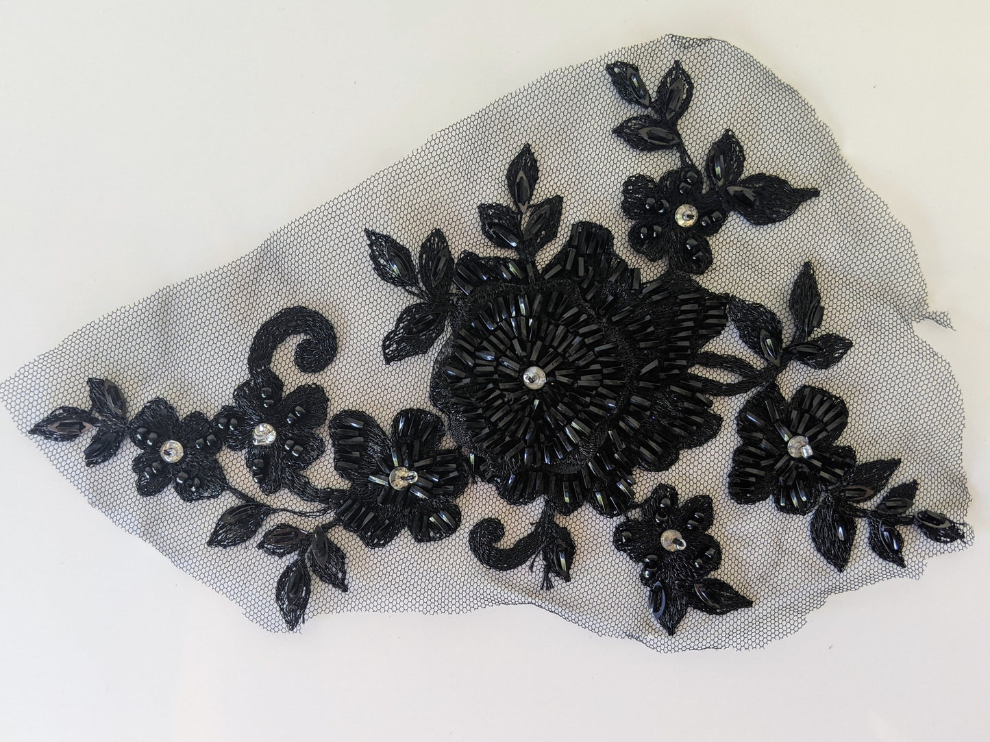 Aster Beaded Lace Appliqué