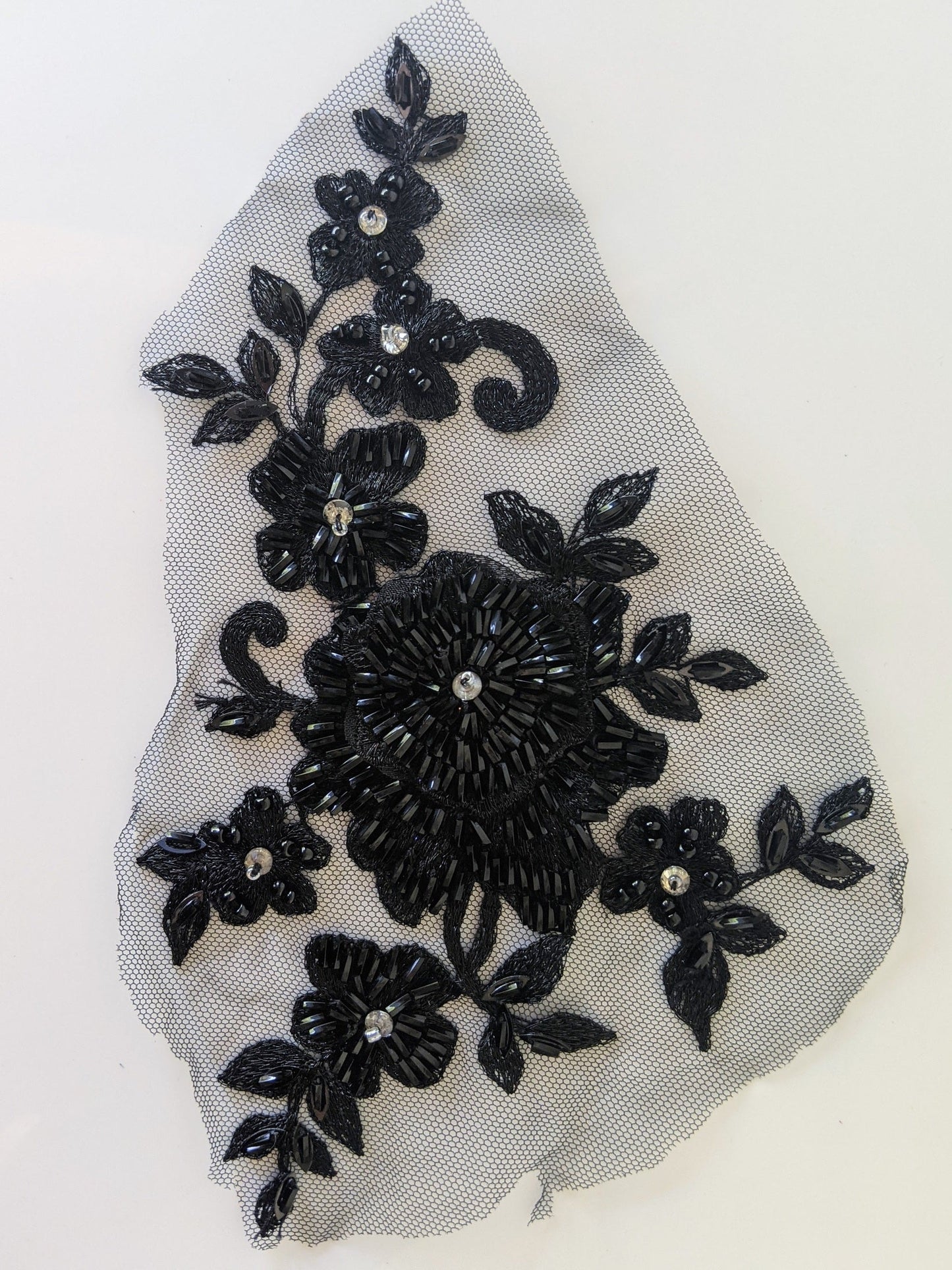 Aster Beaded Lace Appliqué