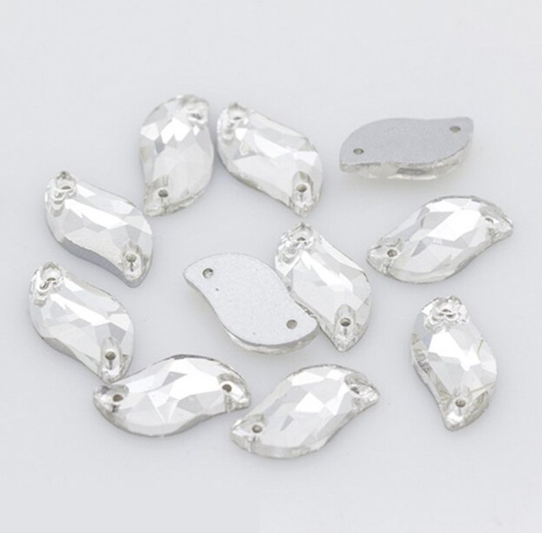 Glass Crystal Leaf Rhinestones & Flatbacks