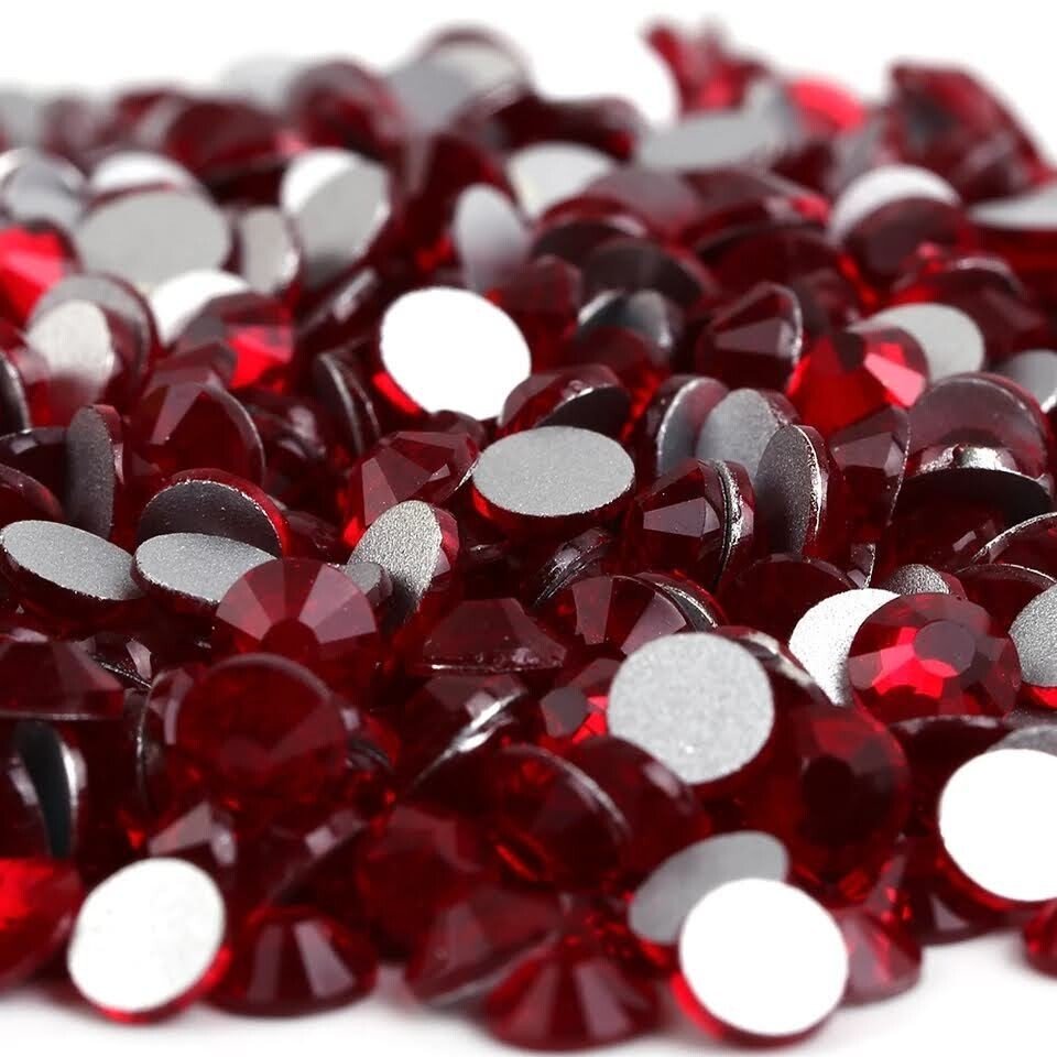 Dark Siam Rhinestones & Flatbacks