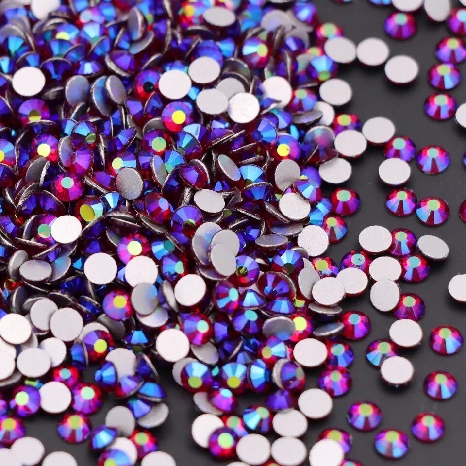 Dark Siam AB Rhinestones & Flatbacks