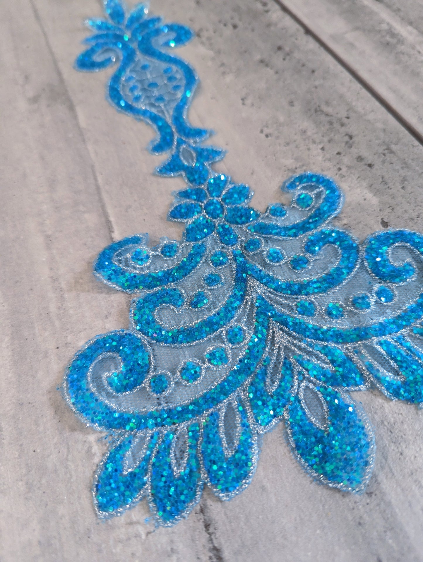 Glitter Lace Appliqué
