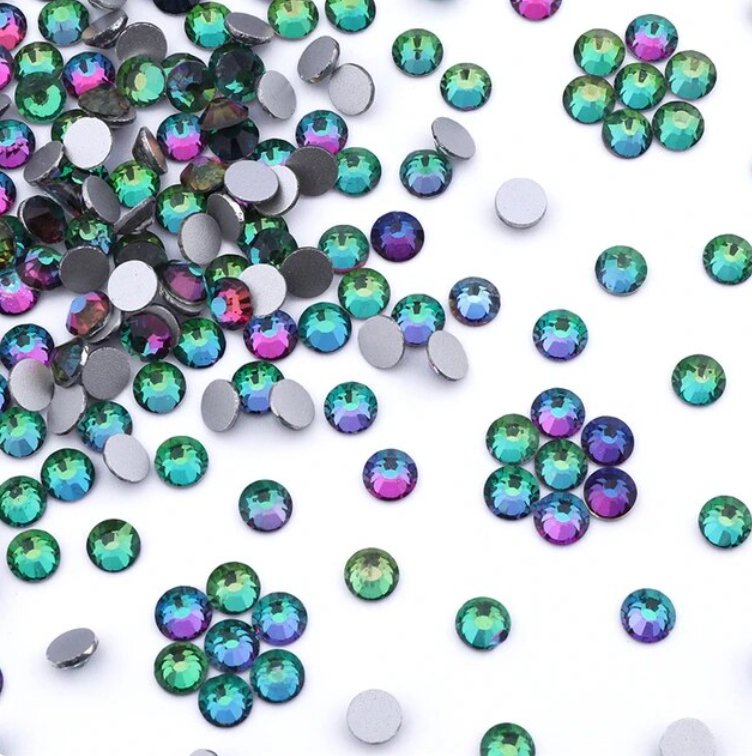 Green Volcano Rhinestones & Flatbacks